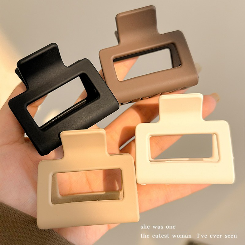 Kẹp Tóc Càng Cua Hình Vuông Mini 5cm Phong Cách Hàn Quốc Dễ Thương Phụ Kiện Tóc Cho Nữ và Bé Gái