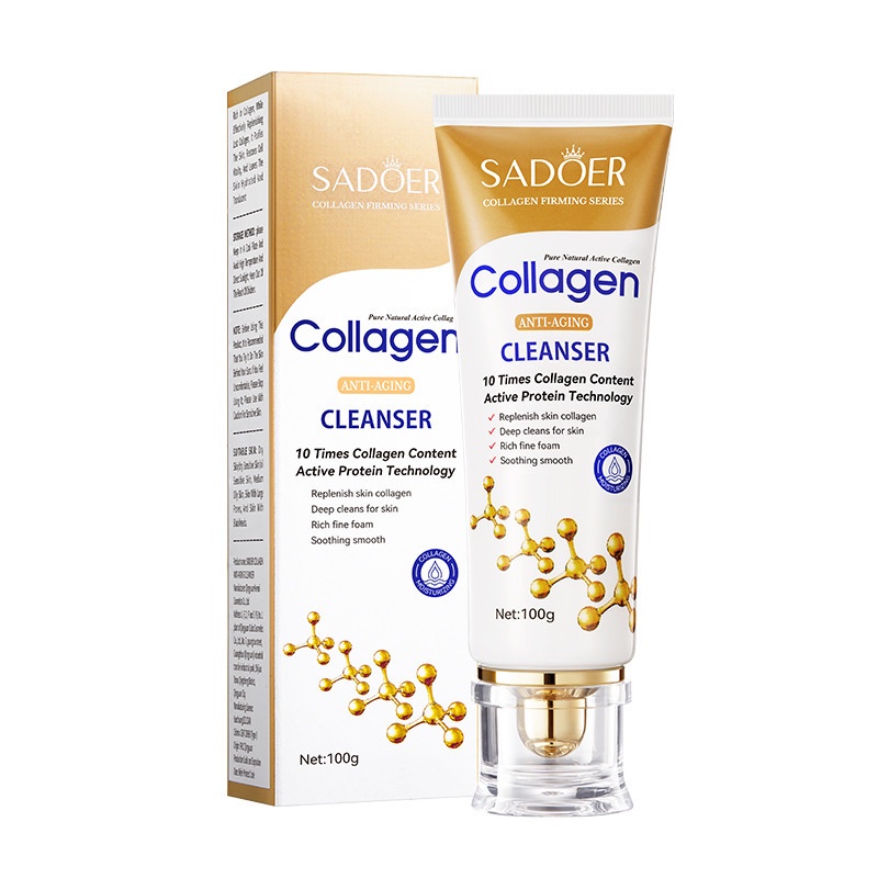 sữa rửa mặt collagen chống nhăn làm săn chắc 100G- mua 1 tặng quà