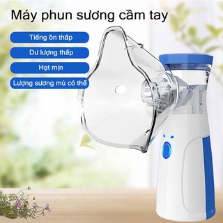 Có PIN sạc - Yunos Máy Xông Mũi Họng Cầm Tay Nebulizer Cao Cấp Công Nghệ Nhật Bản Giúp Vệ Sinh Mũi W302