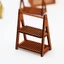 Nhà búp bê YOLOGO Thu nhỏ, Kệ gỗ hai lớp 2 màu, Nội thất mô phỏng 43 * 24 * 57mm Trang trí nhà búp bê
