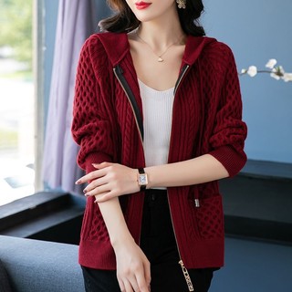 Áo Khoác cardigan Dệt Kim Dáng Rộng Thời Trang Thu Đông Cho Nữ