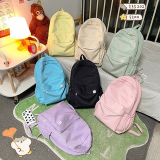 Mới Ba Lô nylon Màu Trơn Chống Thấm Nước Dành Cho Nữ