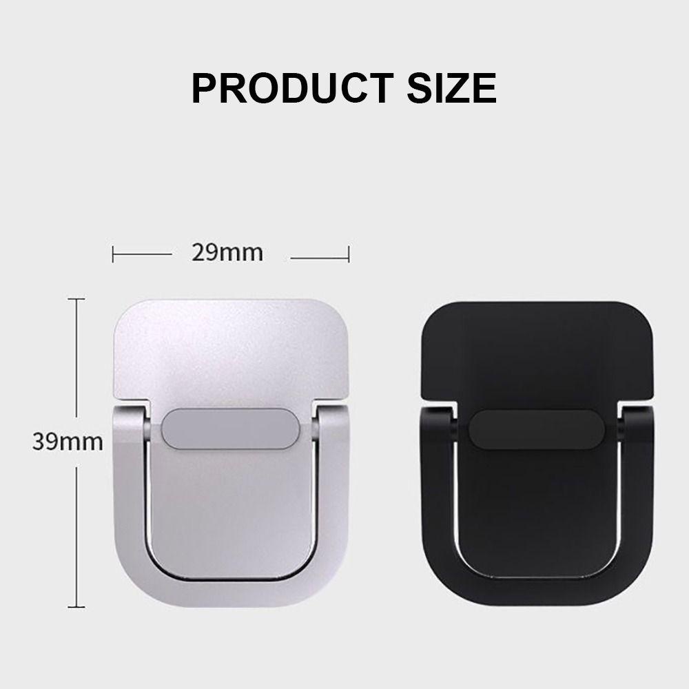 HAPPYNOOK 1 Cặp Giá đỡ máy tính xách tay, Giá đỡ máy tính xách tay vô hình bằng hợp kim nhôm, Hỗ trợ có thể gập lại chống trượt đa năng cho / Dell /