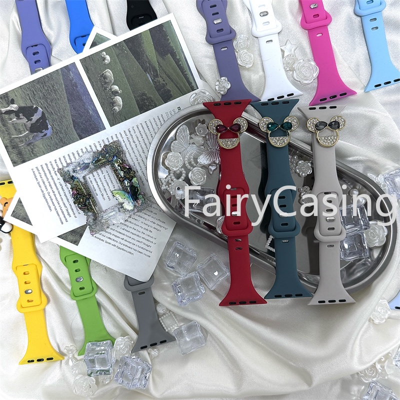 Sim Dây Đeo Silicon Hoạt Hình Cho Đồng Hồ Thông Minh apple watch ultra 2 49mm series 9 45mm 41mm 40mm 38mm iwatch 8 7 6 5 4 3 2 1