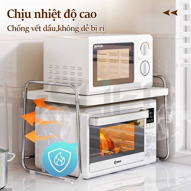 Lifinity Kệ Lò Vi Sóng INOX-Kệ Nhà Bếp Thông Minh Đa Năng Dễ dàng để cài đặt