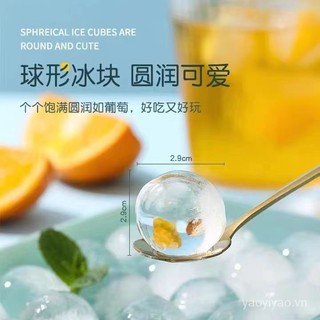 Khuôn Làm Đá Bi Tròn 33 Ô 3D Có Nắp Đậy DIY 16ZC Tiện Lợi Dành Cho Làm Cocktail / Đồ Uống