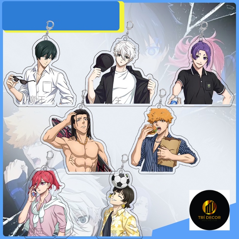 Móc khóa BLUE LOCK ver BÁN THÂN in hình anime chibi mica trong acrylic keyring dễ thương