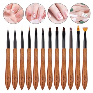 Cọ Sơn Móng Tay Bằng Gỗ Đàn Hương Thân Thiện Với Môi Trường Phong Cách Nhật Bản