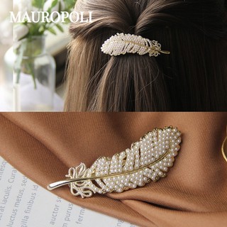 Mauropoli [Sẵn Sàng] Phiên Bản Hàn Quốc Kim Cương Giả Nơ Kẹp Tóc Bên Nổ Lò Xo Kẹp Phong Cách Hàn Quốc Nữ Top Kẹp Phụ Kiện Tóc