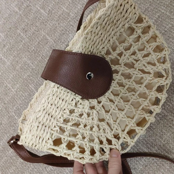 Women's Woven Straw Handbag – for the Beach – 3