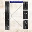 Bản lề đàn Piano ITRUMPET, Dễ dàng lắp đặt Bản lề cửa tủ gấp chắc chắn, Tủ bản lề gấp bằng thép không gỉ màu đen