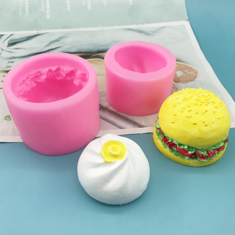 Khuôn Làm Bánh Bao / Nến Hấp 3d Bằng Silicone Diy