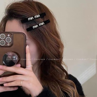 Kẹp tóc mái đính chữ và hoa cho nữ thu hút Hàn Quốc