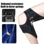 ESSENCEH Tăng cường bảo vệ đầu gối, Thiết bị hỗ trợ đầu gối chống trượt thoáng khí, có thể điều chỉnh với Nẹp đầu gối lò xo hồi phục mạnh mẽ