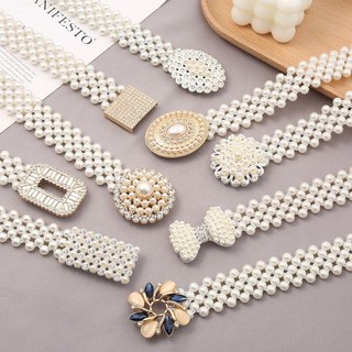 Dây thắt lưng HOMELYHUB mỏng thanh lịch, kim cương giả, co giãn dành cho nữ