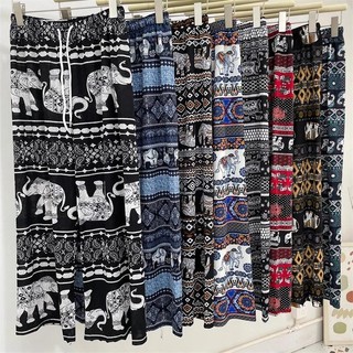 ( size 45-80kg) Quần lanh dài thổ cẩm ống suông và bo