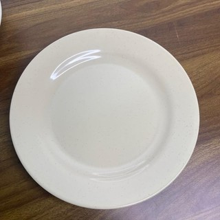 Dĩa Nhựa Melamine Tròn Cạn, Dĩa Cơm Sườn, Cơm Tấm Màu Trắng, Vàng, Xanh 15cm - 25cm - Trường An VN