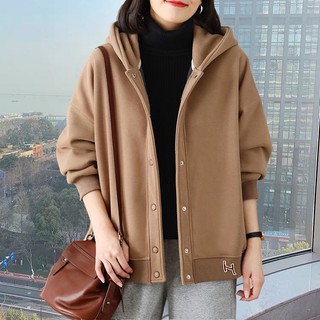 Áo Khoác cardigan Có Mũ Trùm Dáng Rộng Thoải Mái Thời Trang Xuân Thu 2023 Phong Cách Hàn Quốc Mới