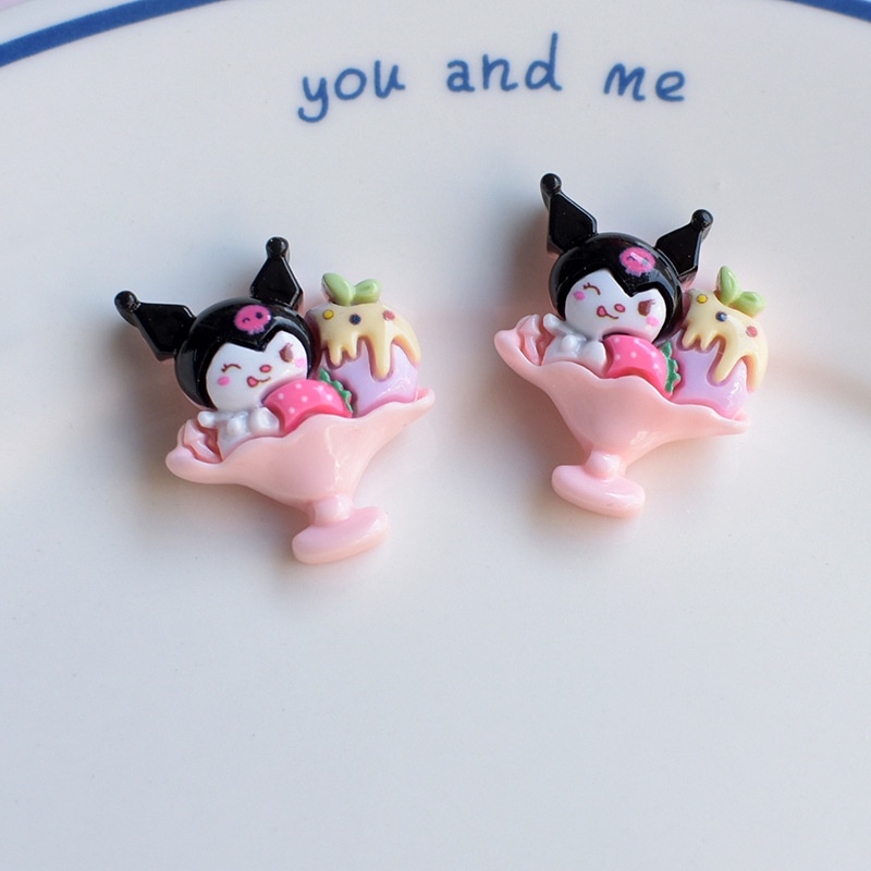Phụ kiện khóa Crocs Sanrio hoạt hình, DIY sáng tạo, có thể tháo rời, trang trí mũ tai, phù hợp nhiều loại giày