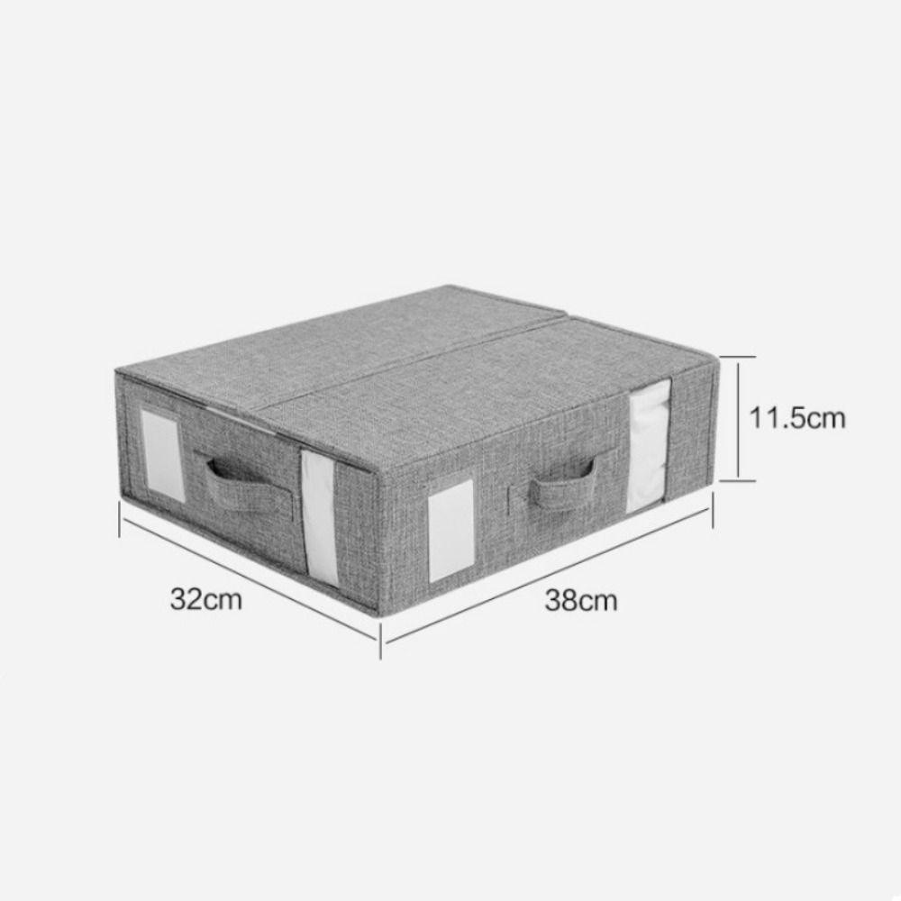 DAYBREAK Bộ đồ giường có thể gập lại, Bộ ga trải giường dung tích lớn có dây kéo, Bộ đồ giường tiện lợi Lưu trữ chăn ga trải giường bằng vải lanh cửa sổ có thể nhìn thấy Nhà tổ chức