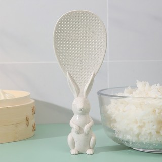 Muỗng xới cơm chống dính cao cấp không bị đổ. Môi, Muôi cơm chịu nhiệt tự đứng an toàn dễ sử dụng - SUNND