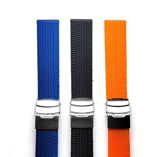 Dây Đeo Đồng Hồ Bằng silicone Mềm Chống Thấm Nước Kích Thước 20mm 22mm 24mm