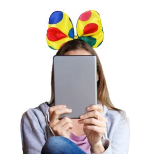 OXXGGKAO Halloween Cosplay Công Viên Giải Trí Xiếc Chụp Ảnh Cà Vạt Tóc