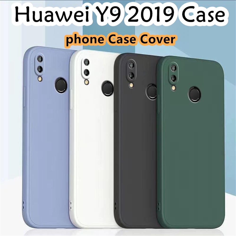 [Ngôi sao tương lai] Dành cho Huawei Y9 2019 Ốp lưng silicon nguyên khối Vỏ điện thoại màu trơn cổ điển Vỏ chống bẩn