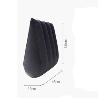 Gối Silicon JOYFULLIFE, Đệm Ma Thuật Tam Giác PVC, Quà Tặng Màu Xanh + Đen Mềm Bơm Hơi Tam Giác Pad Nhà