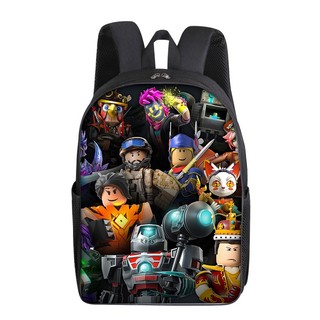 [Hàng Tại Chỗ] Ba Lô Đi Học Chống Thấm Nước Sức Chứa Lớn In Họa Tiết Roblox 16 inch Đơn Giản Làm Quà Tặng Cho Bé Tiểu Học Và Tiểu Học