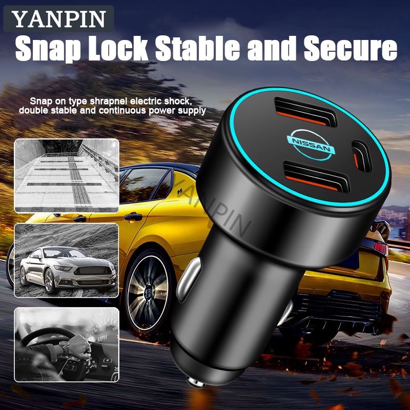Sạc Xe Nissan 120W Sạc Siêu Nhanh Vanette Teana Almera Sylphy Grand livina X trail latio Serena Navara Frontier Sunny