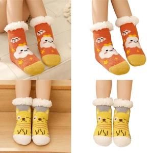 XGB 1 Đôi Tất Trượt Cho Bé 0-6Y In Hình Hoạt Hình Chống Trượt Tất Mạnh Tay Cầm
