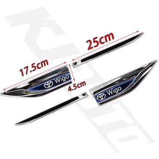 FENDER Logo 3d Bằng Inox Trang Trí Cửa Xe Hơi toyota wigo trd sport gr