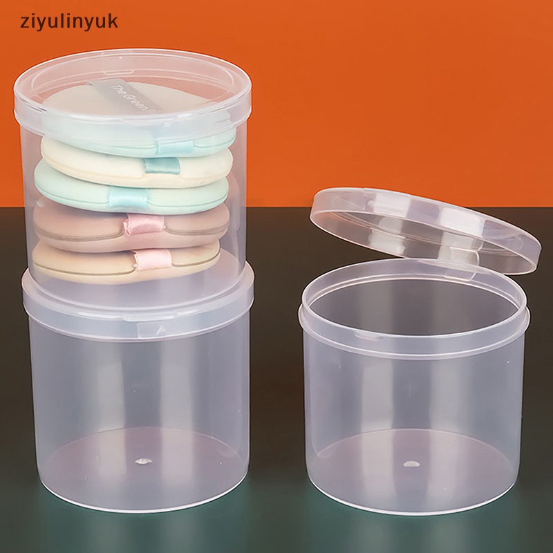 Hộp Nhựa ziyulinyuk Hình Tam Giác / Tròn / Vuông Trong Suốt Đựng Mút Trang Điểm