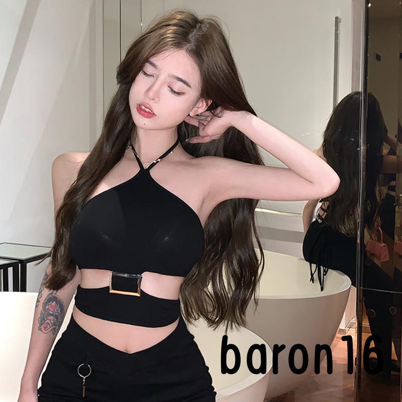 Áo Croptop Sát Nách Cổ Yếm Eo Co Giãn Nhiều Cách Mặc Phong Cách Đường Phố Cho Nữ