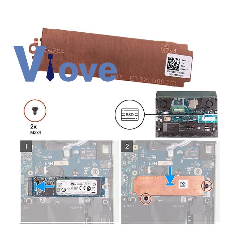Phụ Kiện Tản Nhiệt m.2 2280 ssd Cho dell laptop g15 5510 5511 5515 m.2
