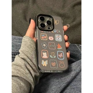 Dễ Thương Ốp Điện Thoại Mềm Trong Suốt In Hình qyjs 14promax iphone 15 13 11 / 12 xs 12pro 13pro 11promax 14plus 15promax 15