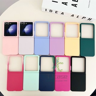Bao Da Điện Thoại Siêu Mỏng Màu Trơn Cho samsung galaxy z flip 5 Ốp