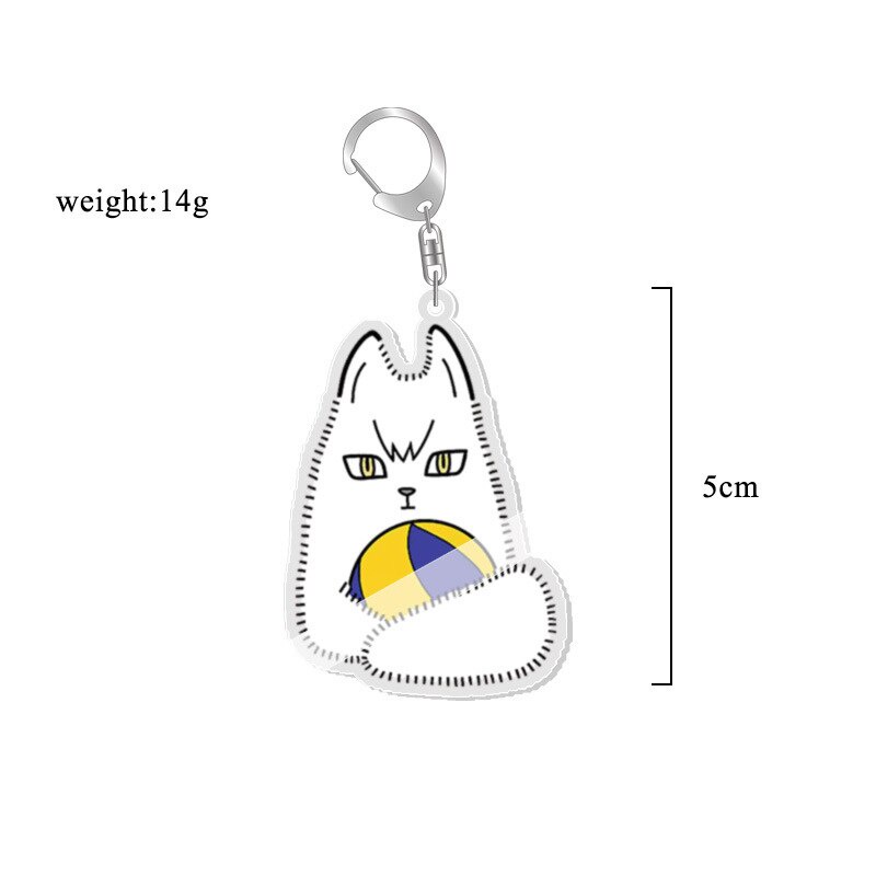 Móc khoá Anime Haikyuu volleyball! Hinata Shoyo Kageyama Tobio Hanging Animals Phụ Kiện Trang Trí Túi xách Balo