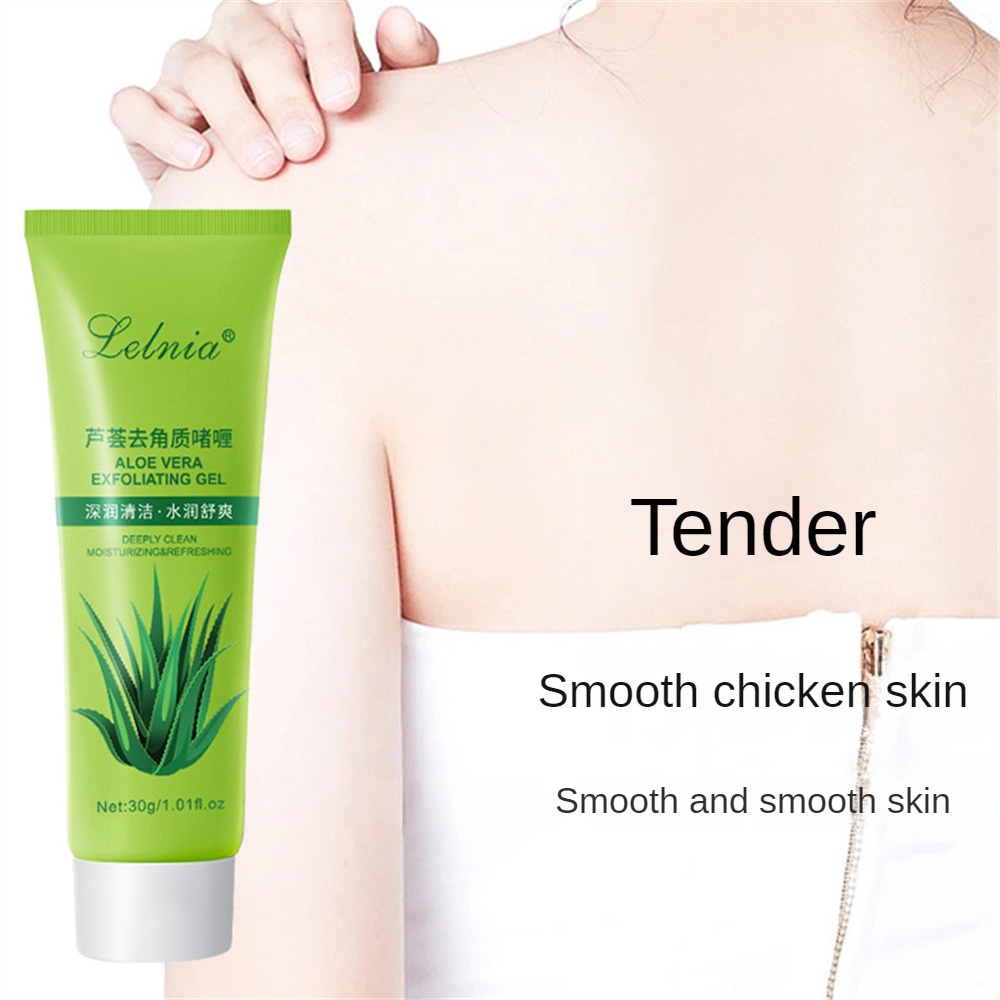 Ảnh LƯỚN 【MUA 1 TẶNG 1】Tẩy tế bào chết toàn thân Lelnia Aloe Tẩy tế bào chết Làm sạch sâu Tẩy tế bào chết nhẹ nhàng Dưỡng ẩm lâu dài Cân bằng nước và dầu Tẩy tế bào chết Lột da 2