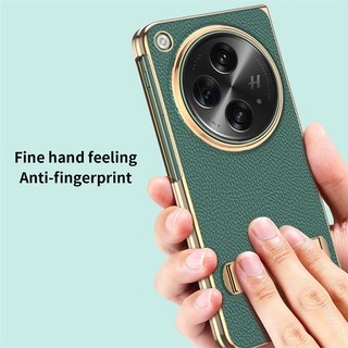 Bao Da Điện Thoại Nắp Lật Mạ Điện Có Giá Đỡ Cho oppo find n3 Ốp