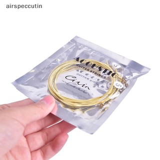 Airspecutin 6 Cái / bộ Dây Đàn Guitar Acoustic Đa Năng Dây Thép Lục Giác Cho EN