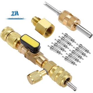 Công cụ cài đặt loại bỏ lõi van R410A R22 với cổng SAE 1 / 4 & 5 / 16 kích thước kép cho hệ thống HVAC R404A R407C R134A R12 R32