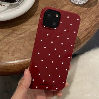 Ốp Điện Thoại Cứng Họa Tiết Chấm Bi Kiểu Mới Cho iPhone 15Pro 14 13 Niche 12 xsmax 11 0BHQ