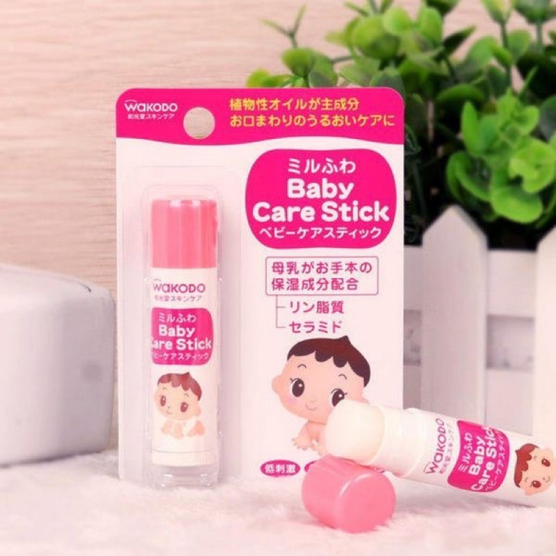 Son Dưỡng Môi Wakodo - Son Dưỡng Cho Bé TiBong Store Đến Từ Nhật bản Độ Tuổi Từ 0 Tháng An Toàn Cho Da Bé