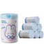Cuộn 100 túi rác dây rút sinh học in hình thỏ xanh đáng yêu 45x50cm