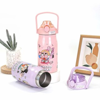 Bình Giữ Nhiệt Labubu Hót Trend 1000ml Có Quai Xách, bình đựng nước