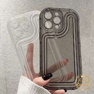 Ốp lưng chống sốc túi khí sang trọng đơn giản thời trang Tương thích cho IPhone 11 15 13 14 12 Pro Max 15 14 8 7 Plus XR 7Plus XS X Max SE 2020 Ốp mềm dày sang trọng