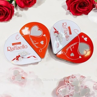 Kẹo socola dừa trái tim hộp thiếc Raffaello 300g