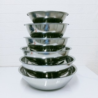 Thau inox Trường Thành cao cấp loại dày, nặng, đẹp, đường kính 16cm - 38cm - Trường An VN